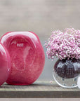 Vase Decor OVALI - RED Bubbles