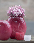 Vase Decor OVALI - RED Bubbles