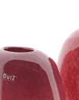 Vase Decor OVALI - RED Bubbles