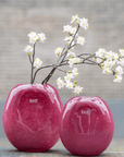 Vase Decor OVALI - RED Bubbles