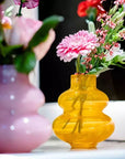 VASE SKRZYSZOW S- H16 D14 cm - OCHRE