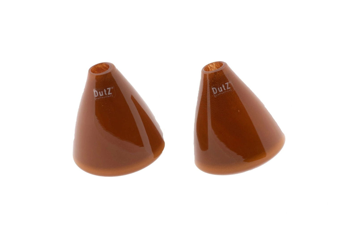 TUMBLING Vase- H12 D10 cm - WARM ORANGE