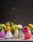 TUMBLING VASE - H12 D10 cm - WHITE