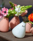TUMBLING VASE - H12 D10 cm - WHITE
