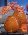 Vase DRUBA - H24 D24 cm - RUSTED BROWN  by DutZ