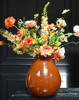 Vase DRUBA - H24 D24 cm - RUSTED BROWN  by DutZ