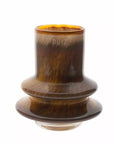 VASE RINGO- H18 D16 cm - MOCCA