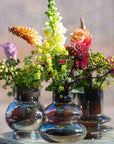 Vase RINGO- H18 D16 cm - GOLD LUSTER