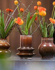 VASE RINGO- H18 D16 cm - MOCCA