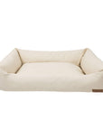 Big Den Waterproof Dog & Cat Basket Bed – Beige, M