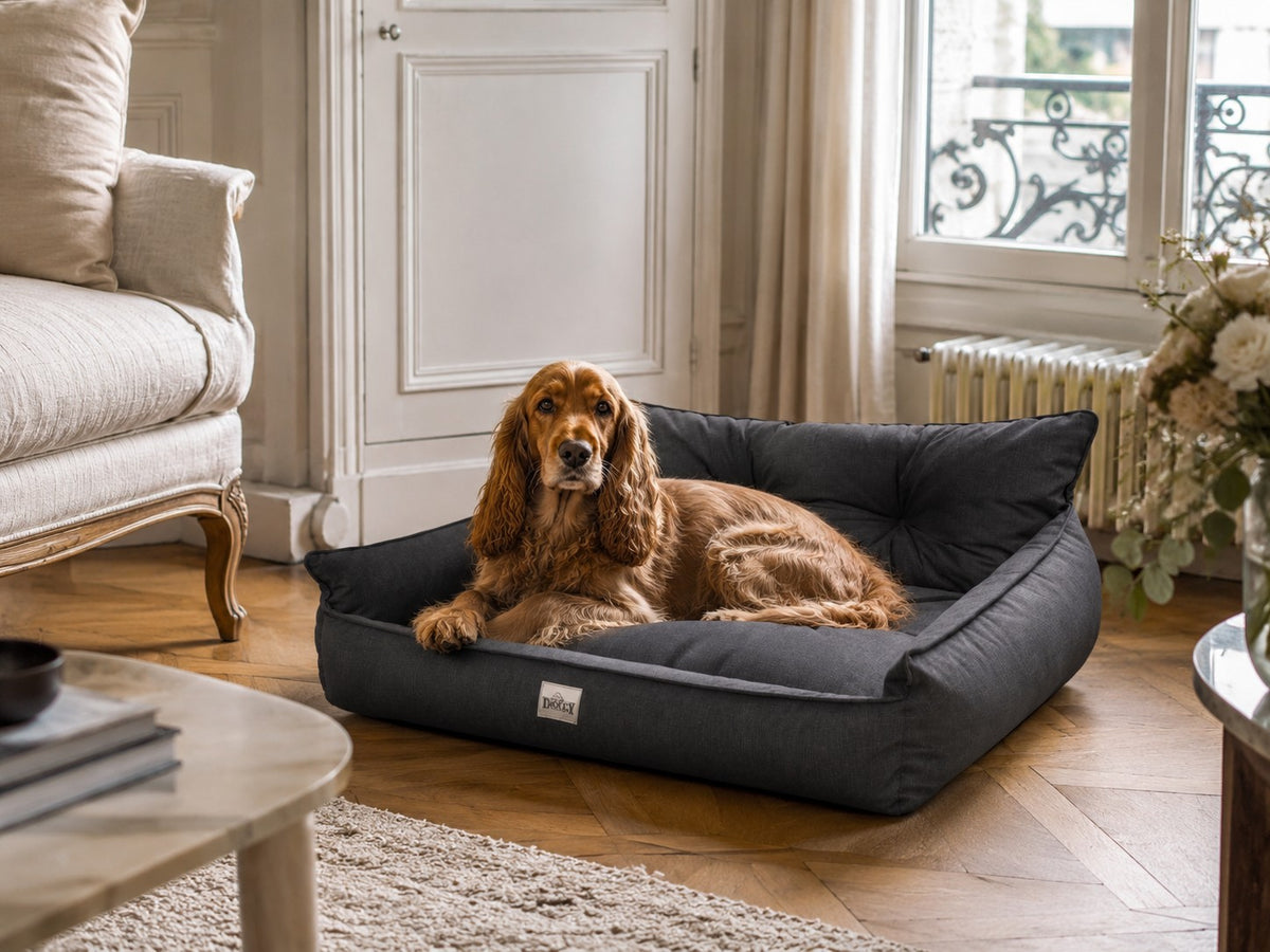 Hano Dog &amp; Cat Bed with Removable Cover – Brown, XL