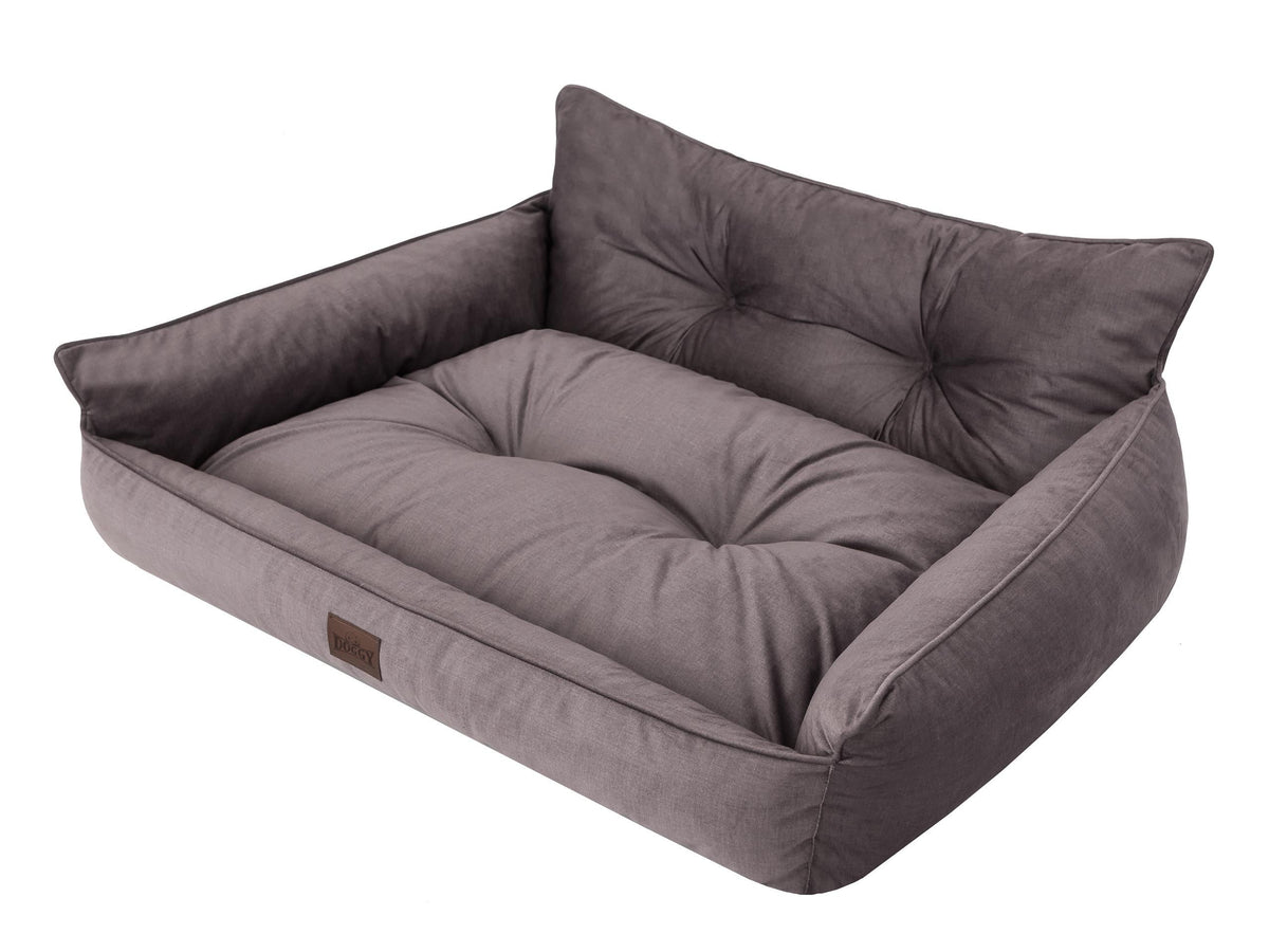 Hano Dog & Cat Bed with Removable Cover – Brown, XXL