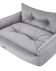 Hano Dog & Cat Bed with Removable Cover – Grey, XL