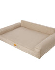 Mano Dog Bed with Removable Cover – Beige, XXL