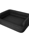 Mano Ergonomic Dog Bed with Removable Cover – Black, XL