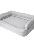 Mano Ergonomic Dog Bed with Removable Cover – Grey, XL
