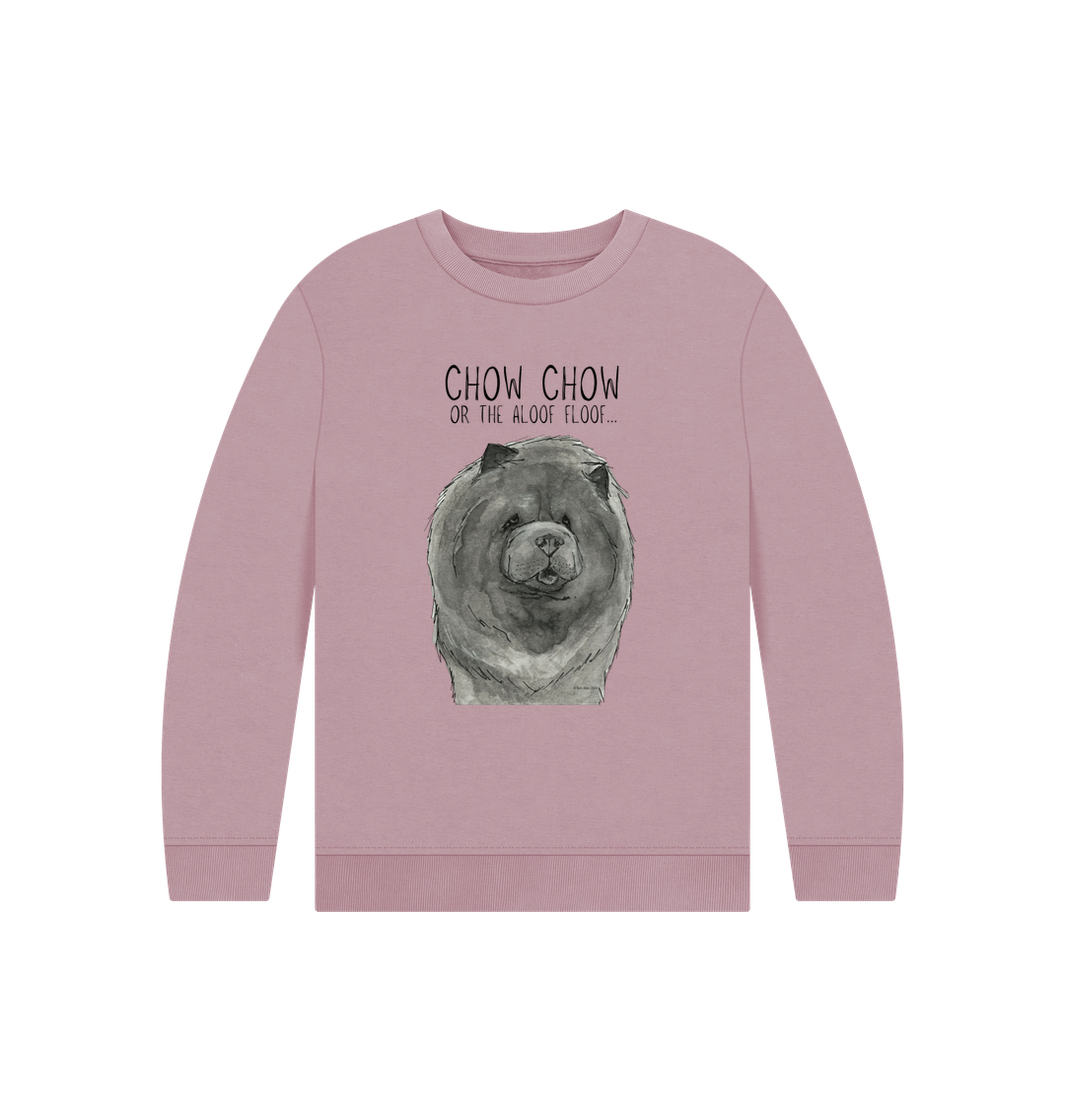 Stylish Blue Chow Chow Child's Sweatshirt – Comfy for Dog Lovers