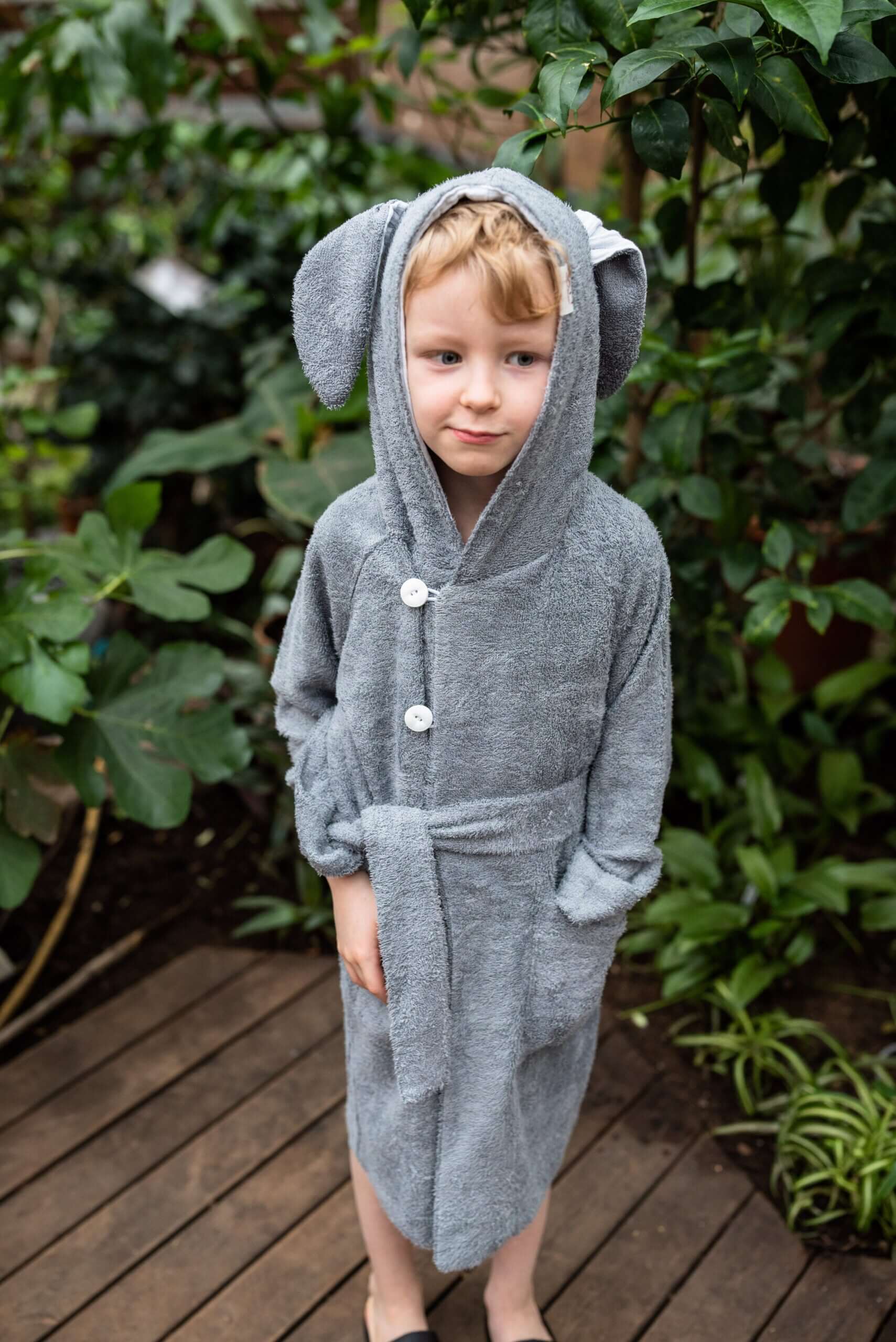 Bamboo Terry Bunny Bathrobe for Toddlers