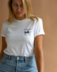 Organic Cotton Kitty T-Shirt – Sarcasm & Comfort Combined by Black Giraffe Brand at www.brixbailey.com