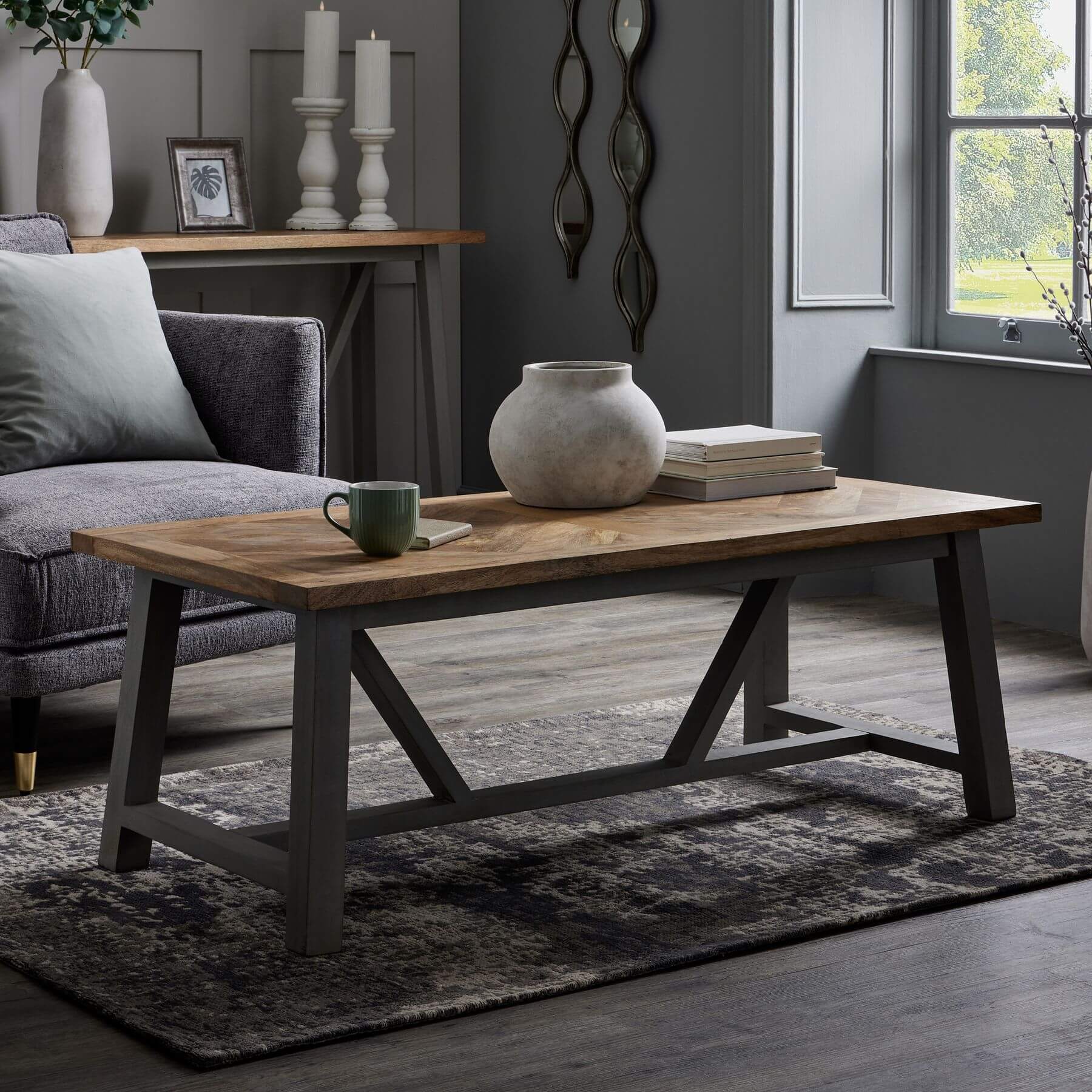 Handcrafted stone-colored ceramic planter with textured surface, 20cm height, part of Darcy collection for home decor. by sostter at brixbailey.com