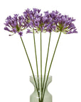 Lilac Artificial Agapanthus Flower Stem
