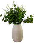 Vibrant Variegated Leaf Faux Foliage Stem