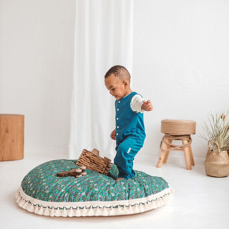 The Large Floor Pillow for Kids - Cozy Green Reading Nook & Play Area Essential by Minicamp at brixbailey.com