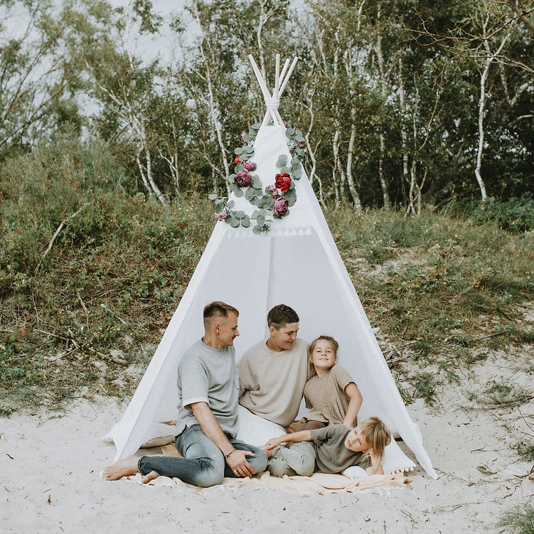 MINICAMP Outdoor Teepee Tent for Adults and Kids 7.8 ft Tall