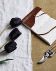 Elegant Tall Black Triple Tulip Vase | Modern Floral Display