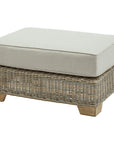 Outdoor Footstool in Beige for Stylish Lounging