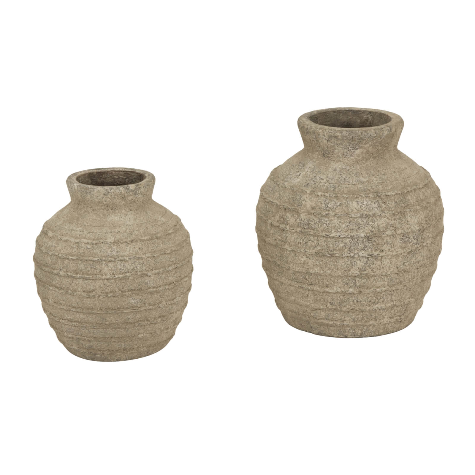 Grey Ceramic Vase with Sculptural Curves