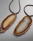 Red Agate Necklace - Boho Copper Pendant| Handmade by Blackbird & Sage