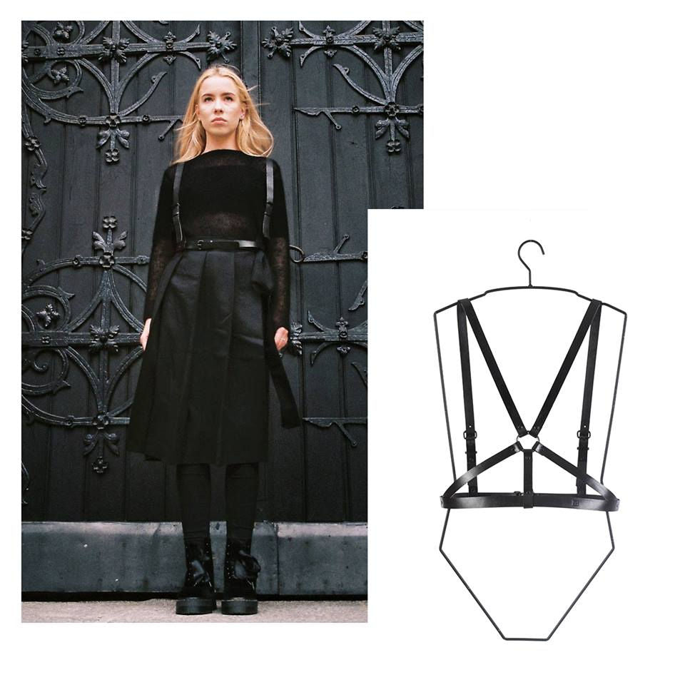 Custom Leather Harness - Pentagon Detail &amp; Handmade Fit by RR at brixbailey.com