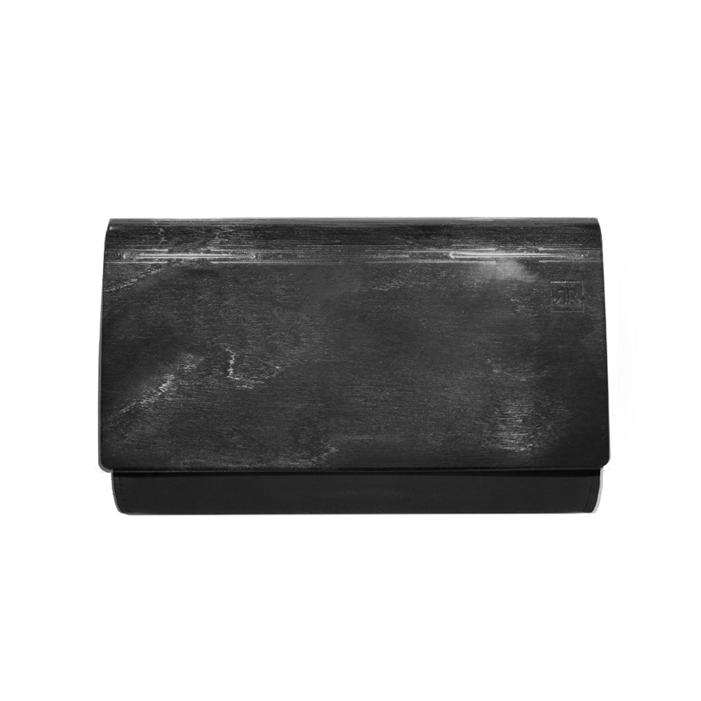 Handcrafted Birch &amp; Leather Clutch – Unique, Versatile Design by RR at brixbailey.com
