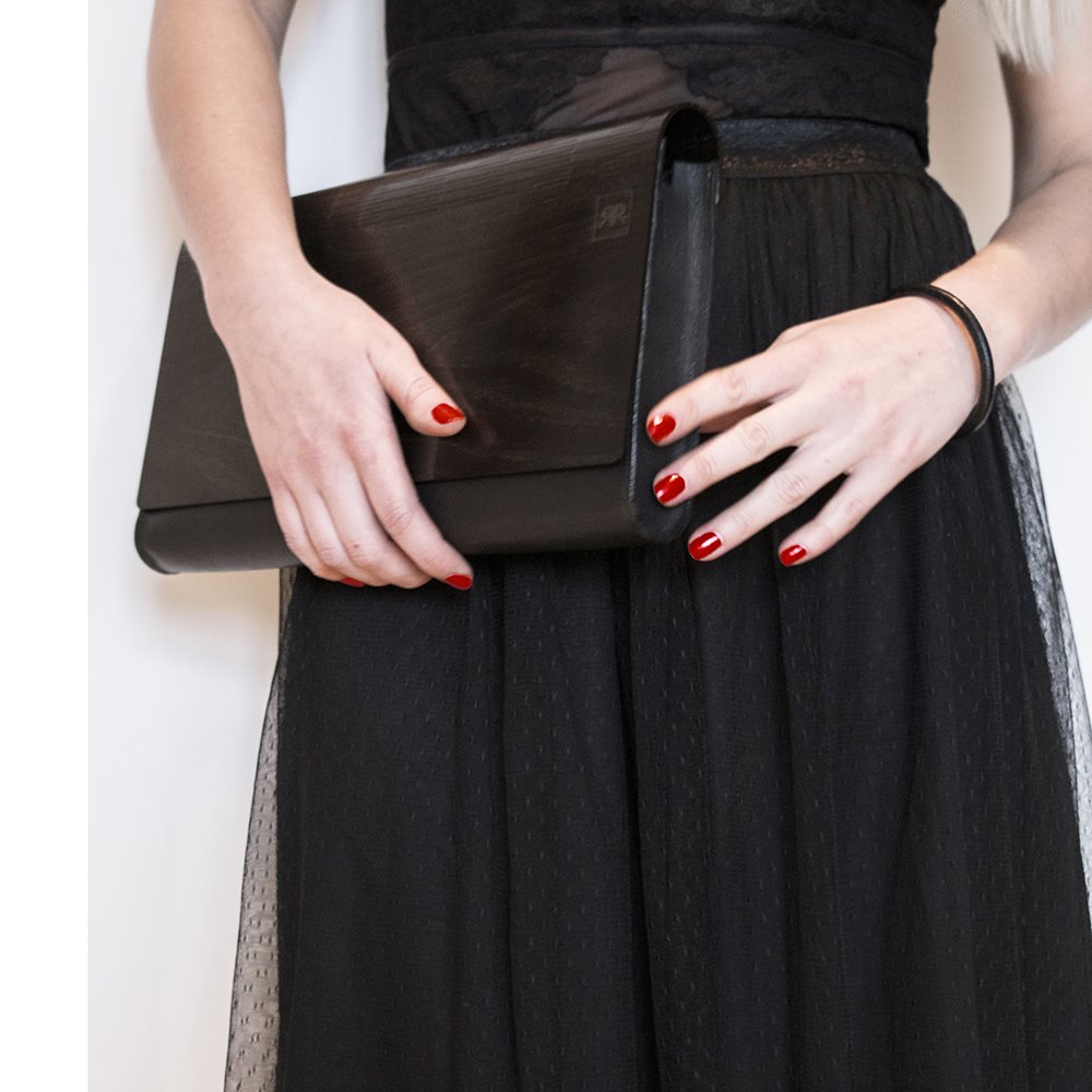 Luxury Birch Wood &amp; Leather Clutch – Unique, Versatile Design by RR at brixbailey.com