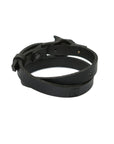 Adjustable Wolf Buckle Leather Bracelet/Choker – Versatile Gift by RR at brixbailey.com