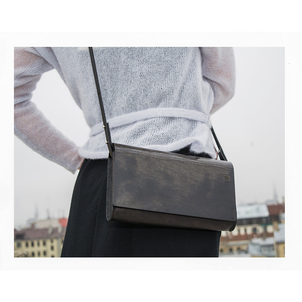 Handcrafted Birch &amp; Leather Clutch – Unique, Versatile Design by RR at brixbailey.com