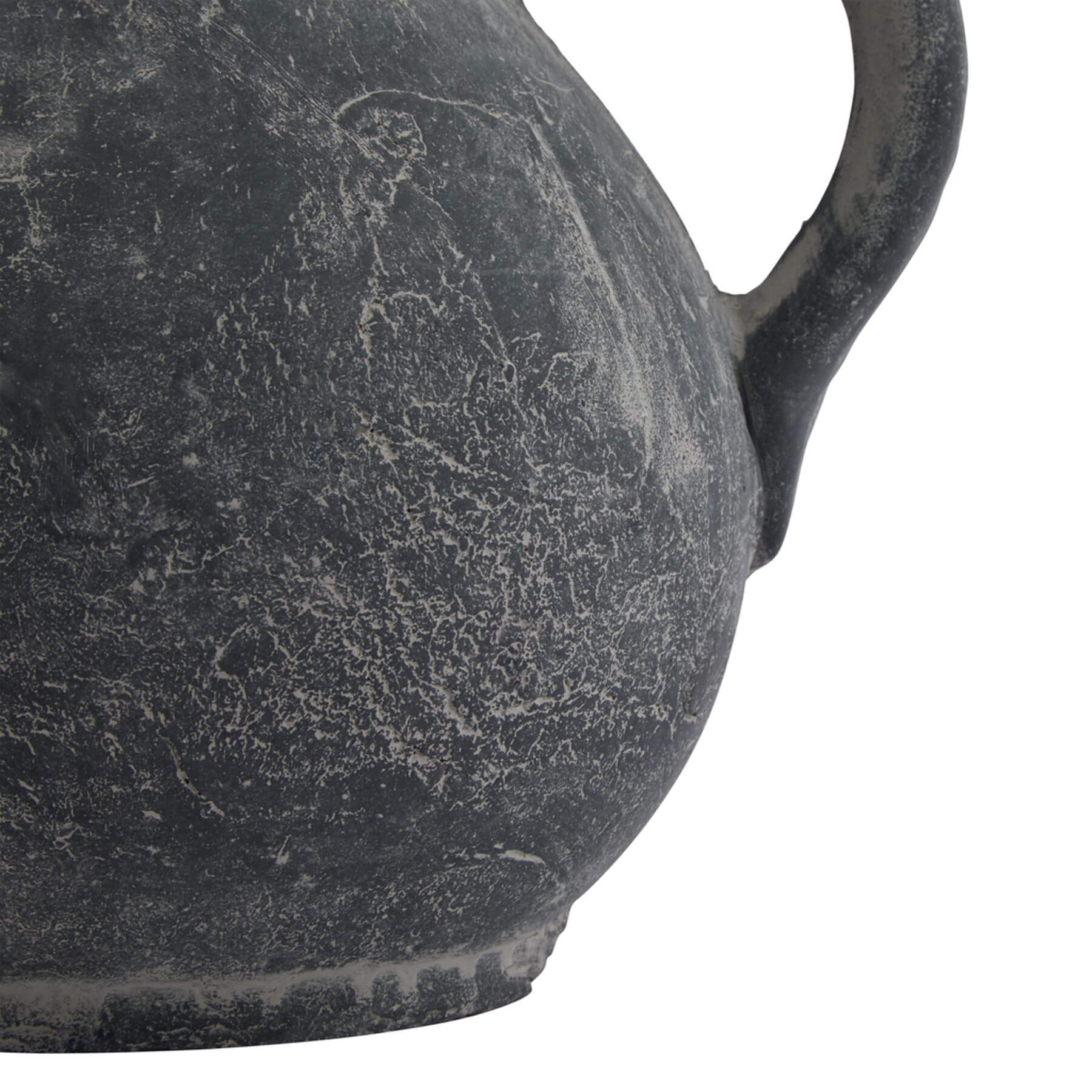 Grey Ceramic Jug with Mediterranean Flair