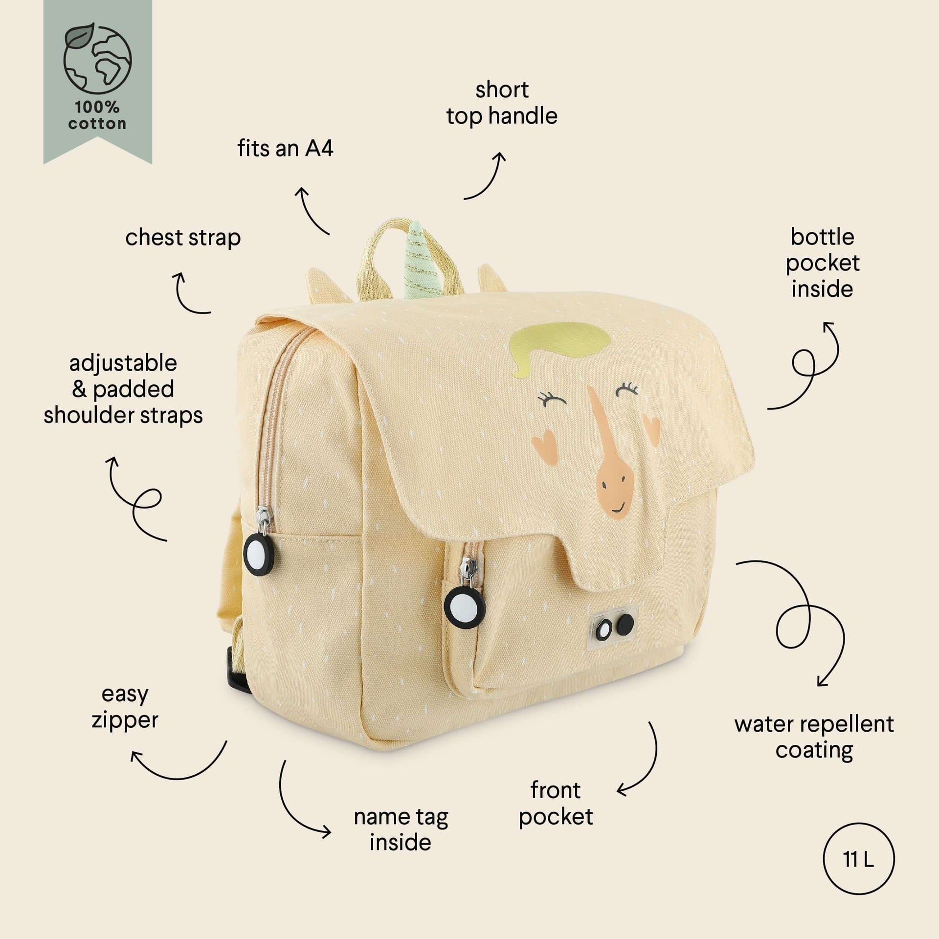 Cute & Durable Kids' Backpack – Perfect for Adventures by Trixie Baby at brixbailey.com