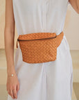 Handwoven Leather Belt Bag