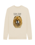 Stay Cozy in Style – Red Chow Chow Men's Crewneck Sweatshirt!