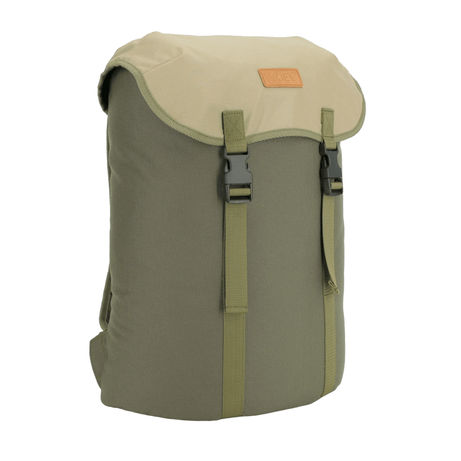 Cafe Backpack - Khaki & Beige