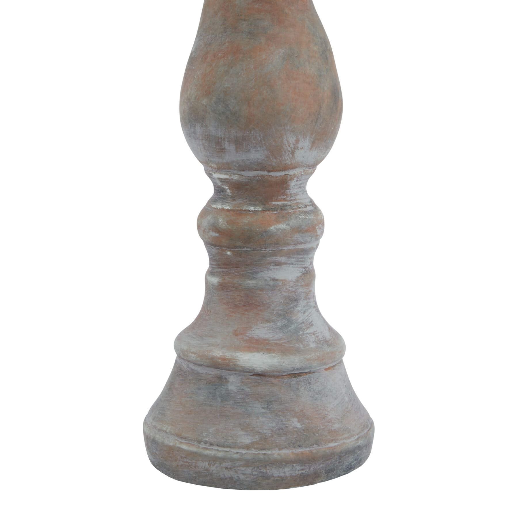 Large Brown Column Candle Holder