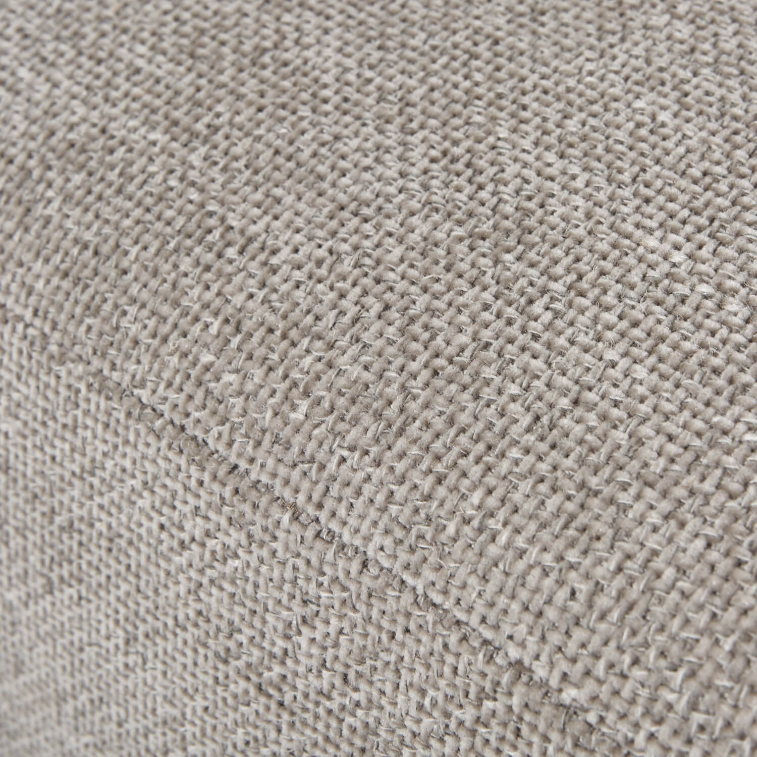 Taupe Three Seater Sofa with Cushion Back