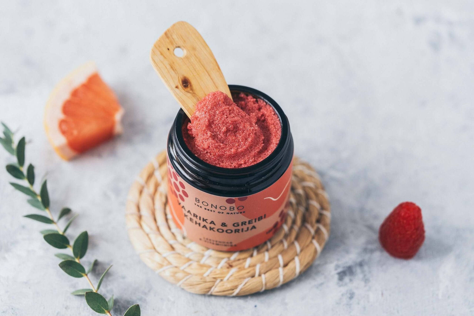 Raspberry and Grapefruit Body Scrub 120 ml