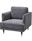 Grey Oversized Armchair Properly Comfortable and Quietly Handsome