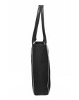 Black Soft Leather Piped Leather Day Tote - Brix and Bailey® - Contemporary Bag, Watch and Accessory Brand