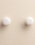 Nidhi White Stone Oval Drawer Knobs