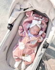 Eared Jumpsuit for Babies and Kids - Pink Suns