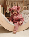 Eared Jumpsuit for Babies and Kids - Pink Lemons